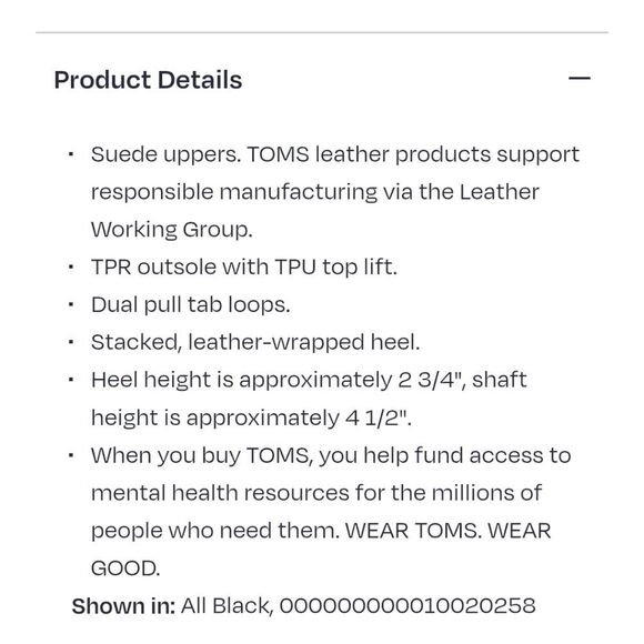 Toms Constance Heeled Boots- Black - Picture 6 of 10